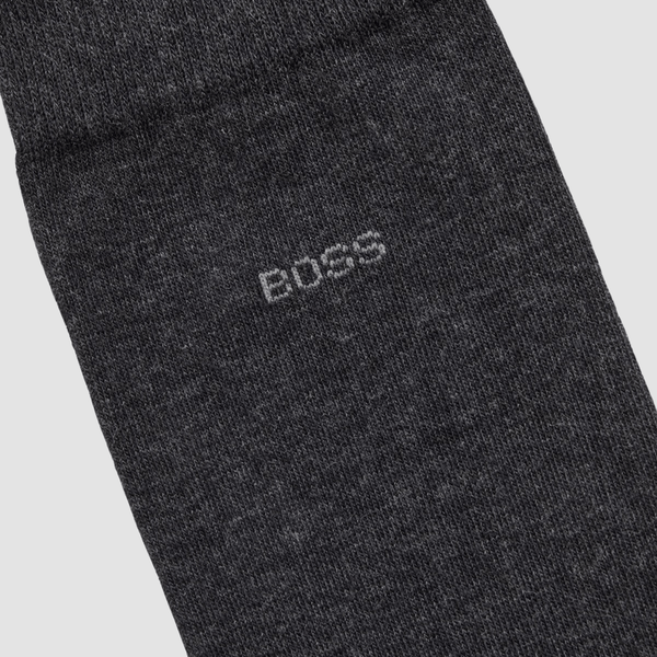 Hugo Boss Mens Socks in Charcoal Cotton Stretch – Mens Suit Warehouse ...