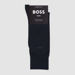 Hugo Boss Mens Socks in Dark Blue Cotton Stretch