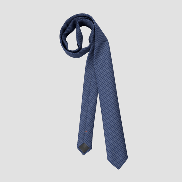 Hugo Boss mens 6cm neck tie in blue pure silk