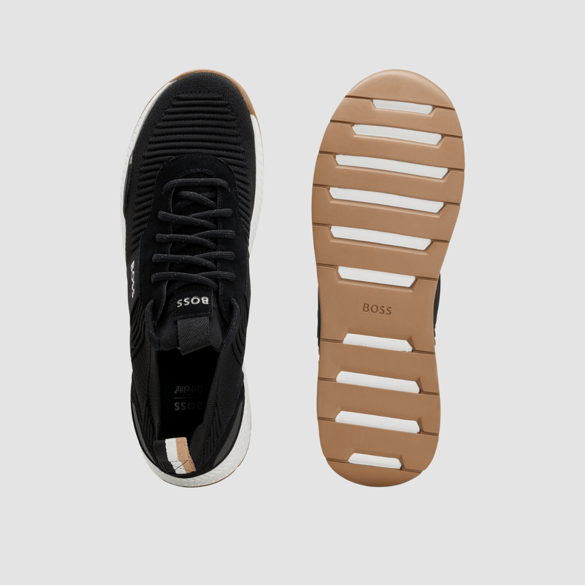 Hugo Boss Lightweight Sporty Sock Trainers in Black – Mens Suit ...