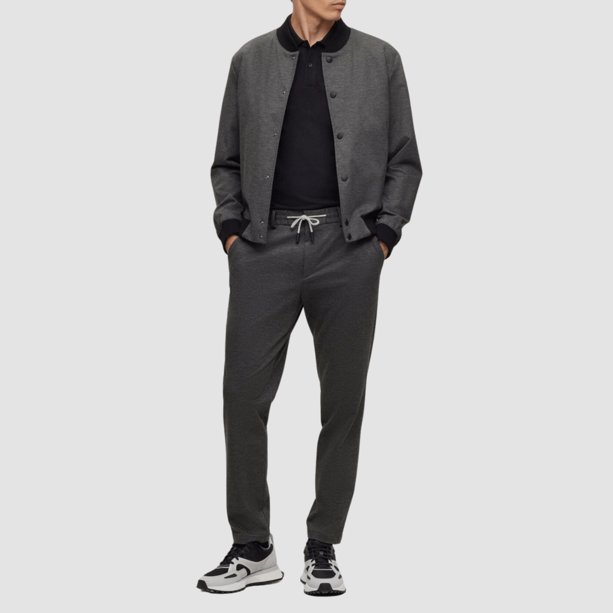 Boss Classic Fit Cotton Pallas Polo in Black