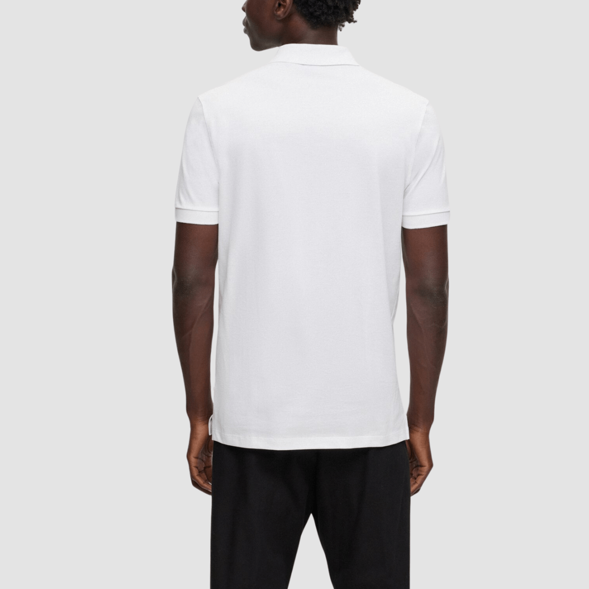 Boss Classic Fit Cotton Pallas Polo in White