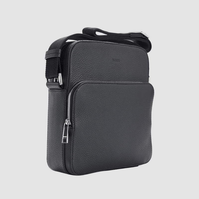 Hugo boss leather man bag sales