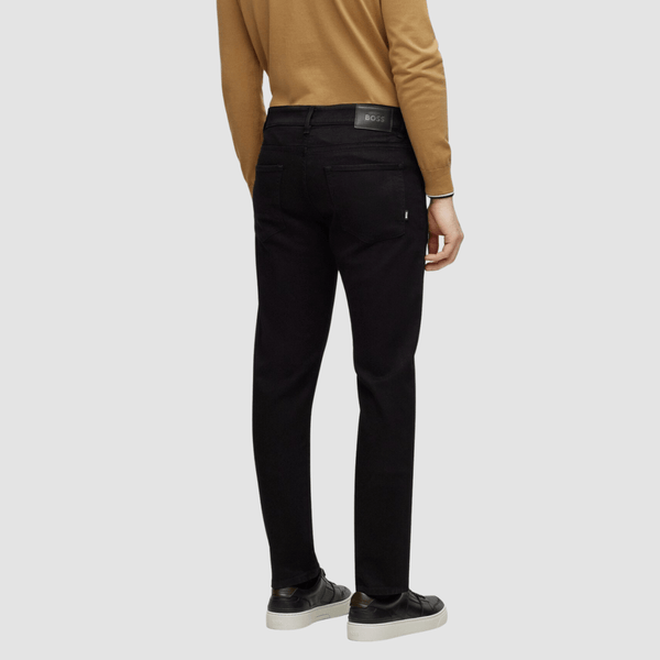 Hugo Boss Slim Fit Mens Jeans in Black Super-Soft Italian Denim