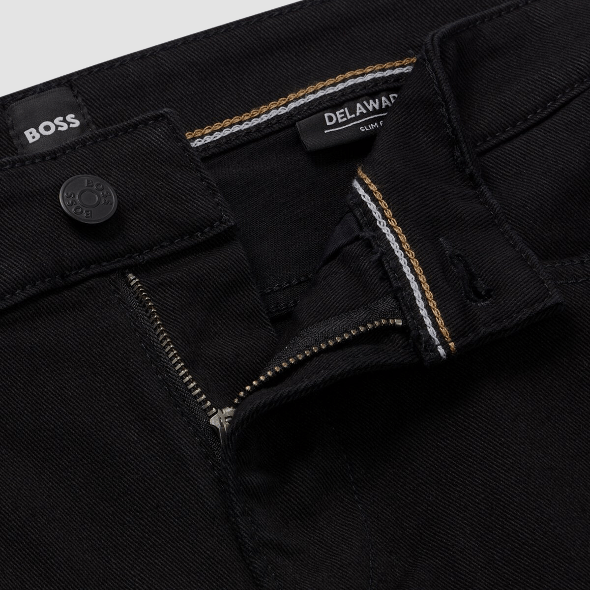 Hugo Boss Slim Fit Mens Jeans in Black Super-Soft Italian Denim