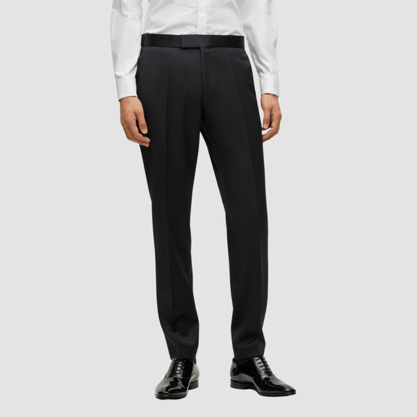 Mens Trousers | Hugo Boss Genius Trouser Black | Mens Suit Warehouse ...