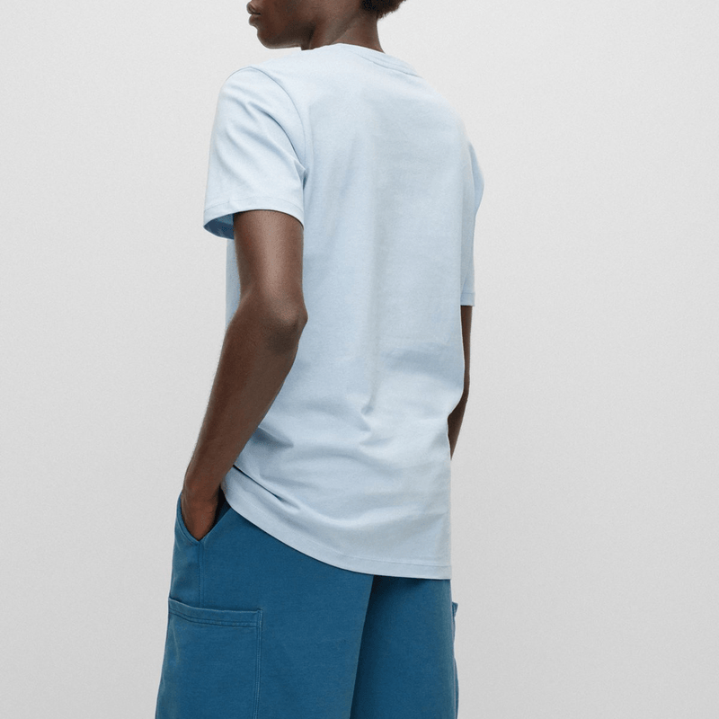 Slim Fit Premium Cotton T-shirt - Light blue - Men