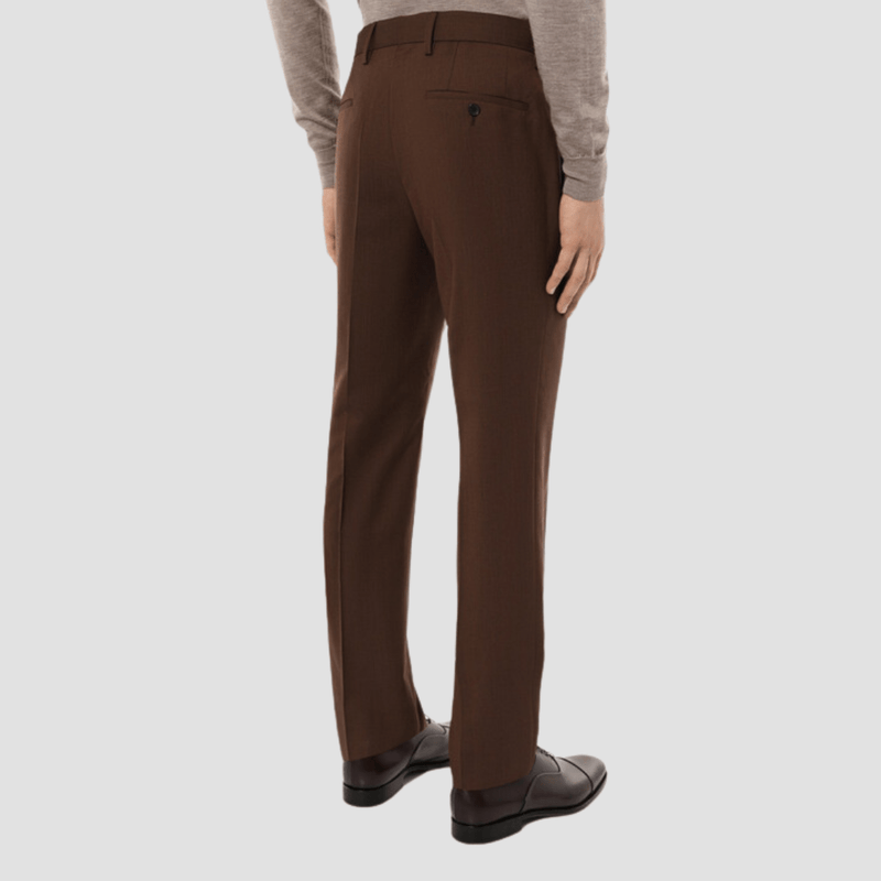 Hugo Boss Slim Fit Suit in Brown Pure Wool
