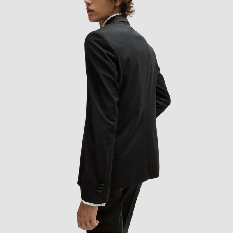 Hugo Boss Super Slim Fit Tuxedo Suit in Black