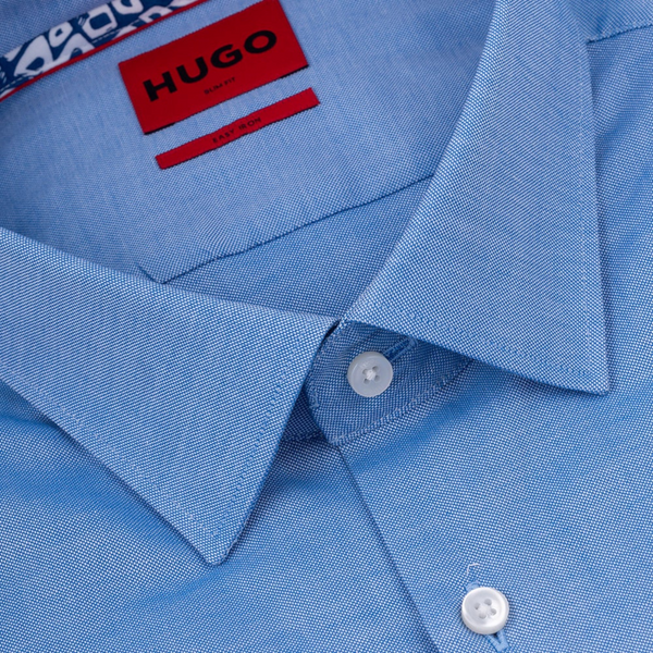 Hugo Mens Slim Fit Koey Shirt in Light Blue