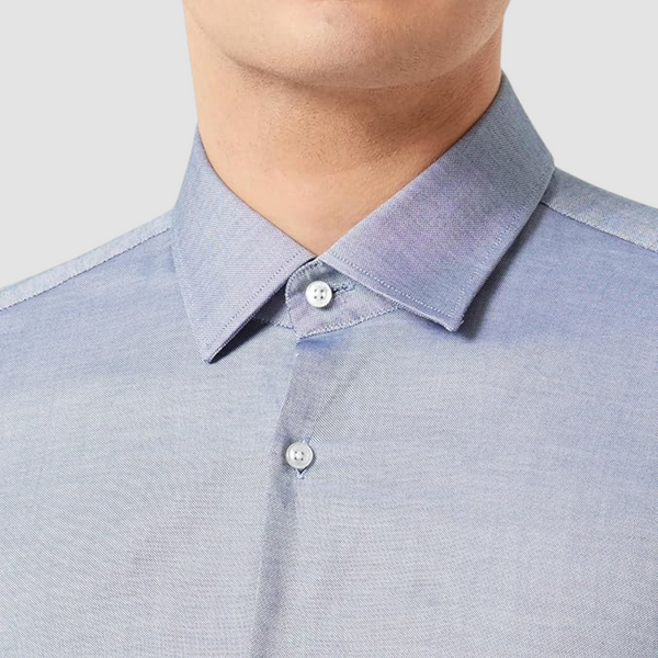 Hugo Mens Slim Fit Koey Shirt in Denim Blue