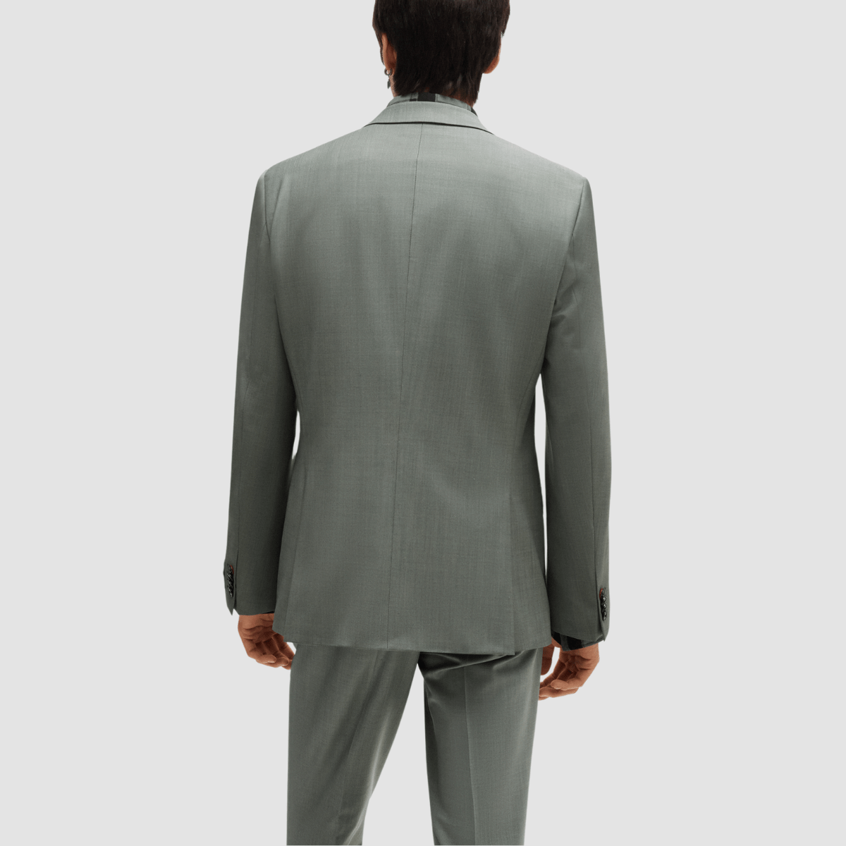 Hugo Boss Slim Fit Henry Getlin Suit in Dark Green