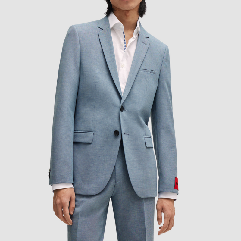 Hugo Boss Super Slim Fit Arti Hesten Suit in Light Blue