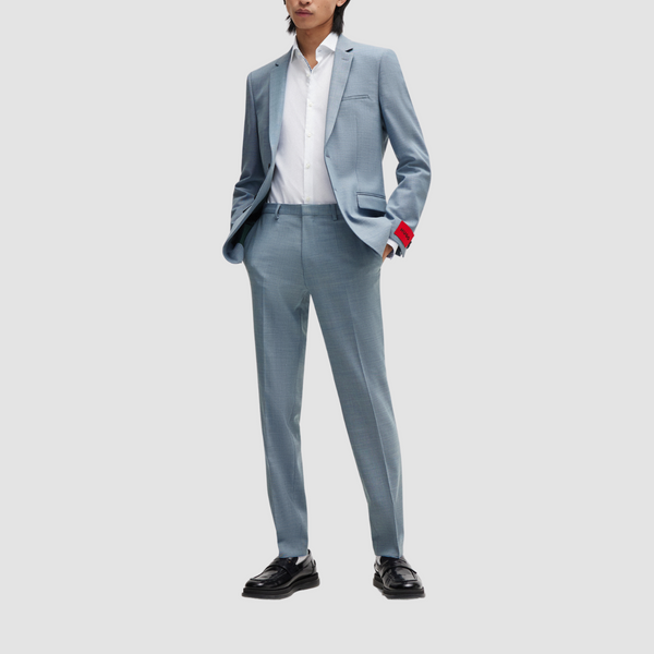 Hugo Boss Super Slim Fit Arti Hesten Suit in Light Blue