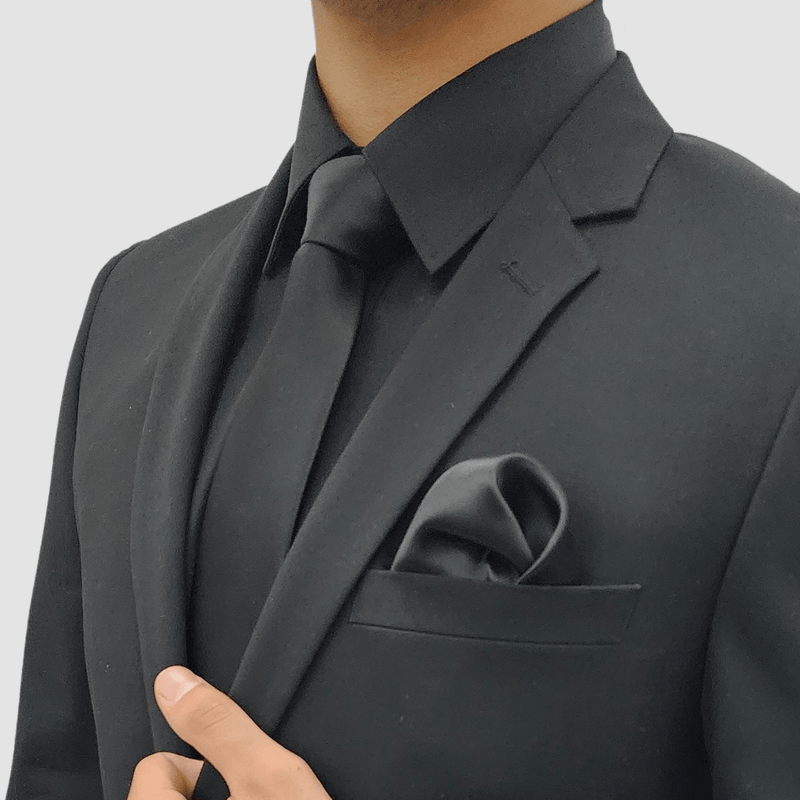 Jenson Slim Fit Penn Suit in Black