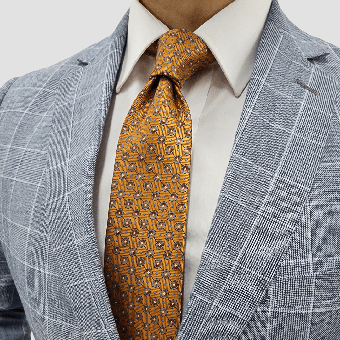 Jenson Mens Slim Fit Rosewood Sports Jacket in Blue Check