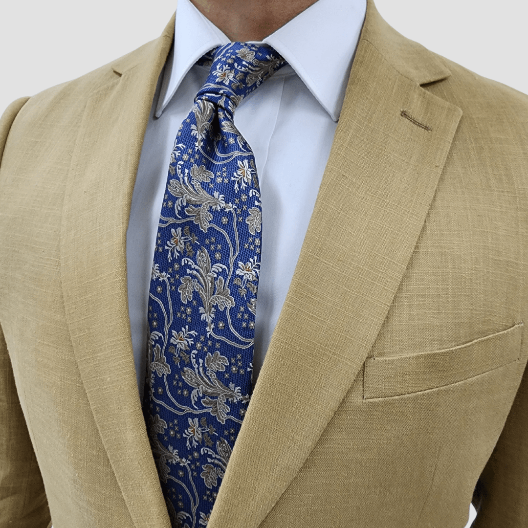 Jenson Mens Slim Fit Rosewood Sports Jacket in Taupe