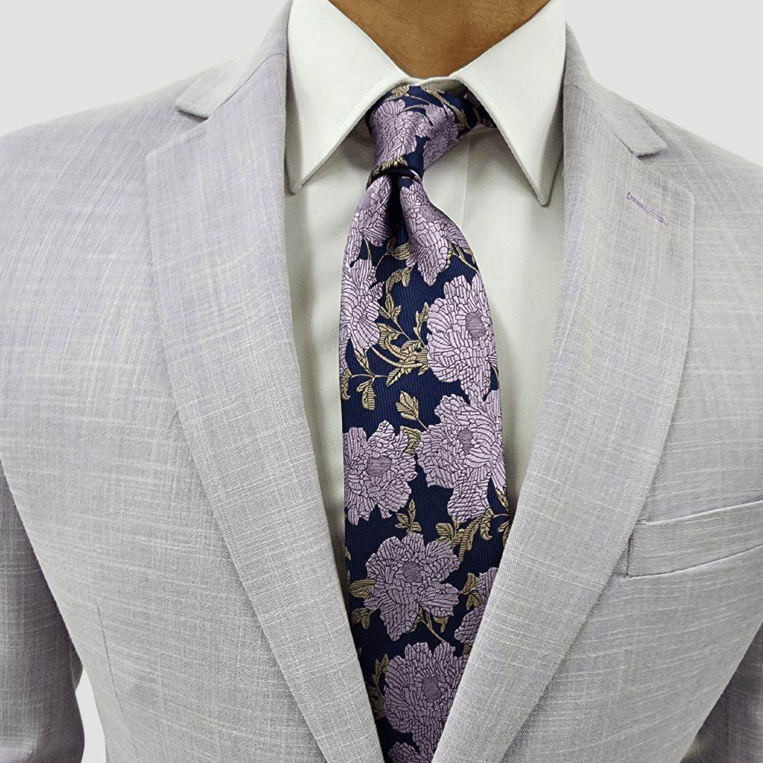 Jenson Mens Slim Fit Rosewood Sports Jacket in Lavender