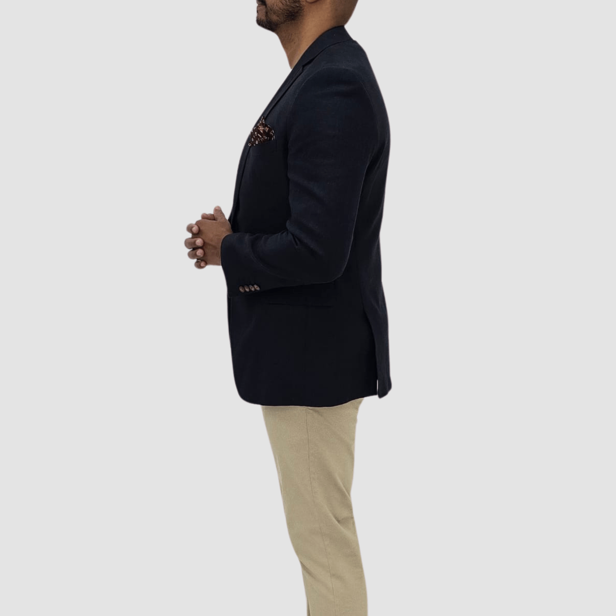 Jenson Mens Slim Fit Rosewood Sports Jacket in Navy