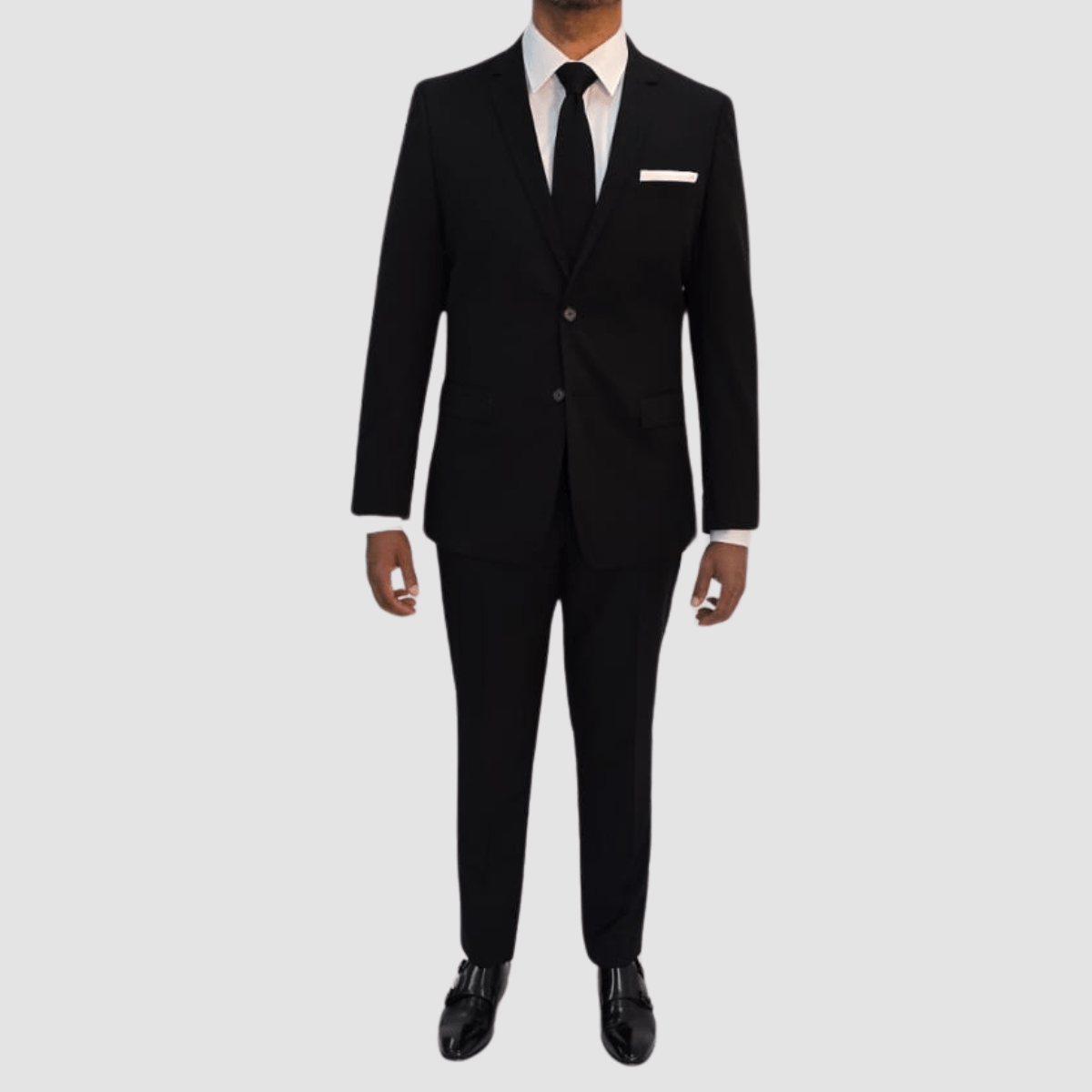 Jenson Slim Fit Penn Suit in Black