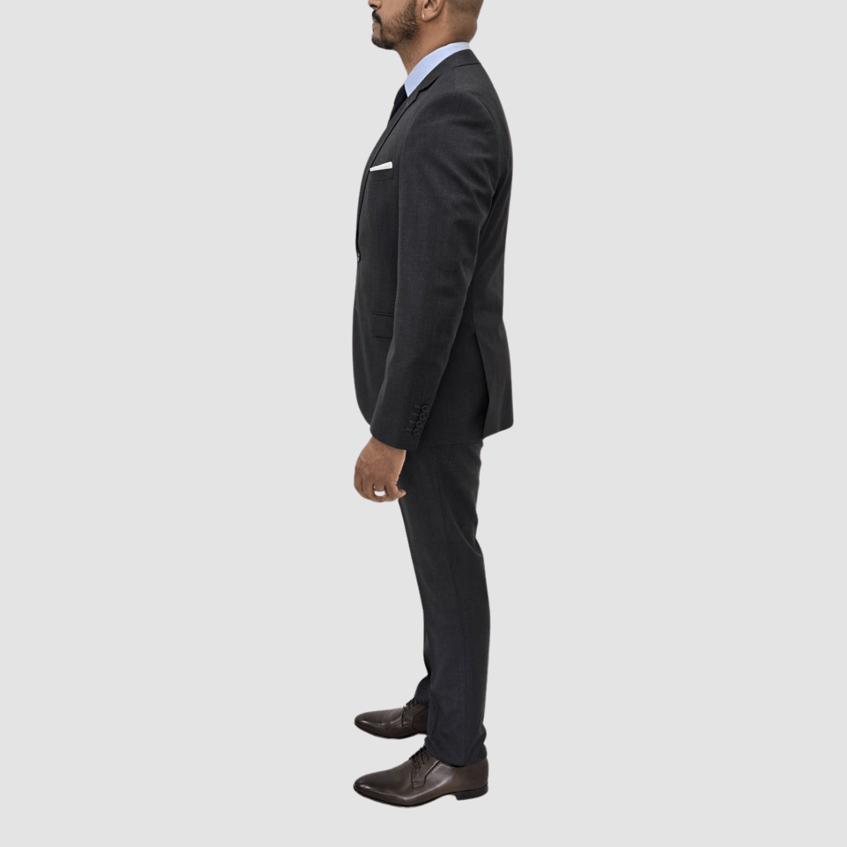 Jenson Slim Fit Penn Suit in Charcoal Grey