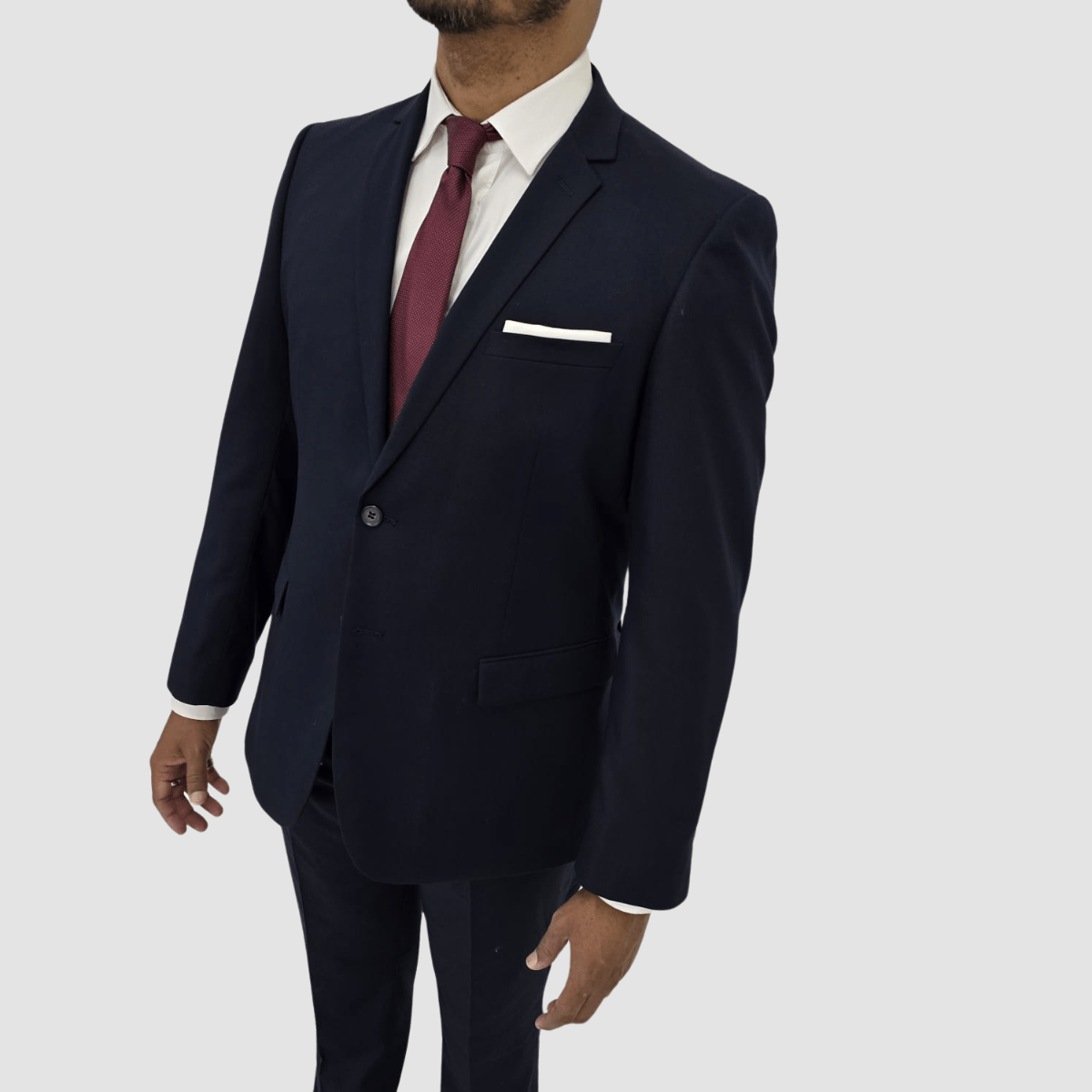 Jenson Slim Fit Penn Suit in Navy - Big Man Sizes