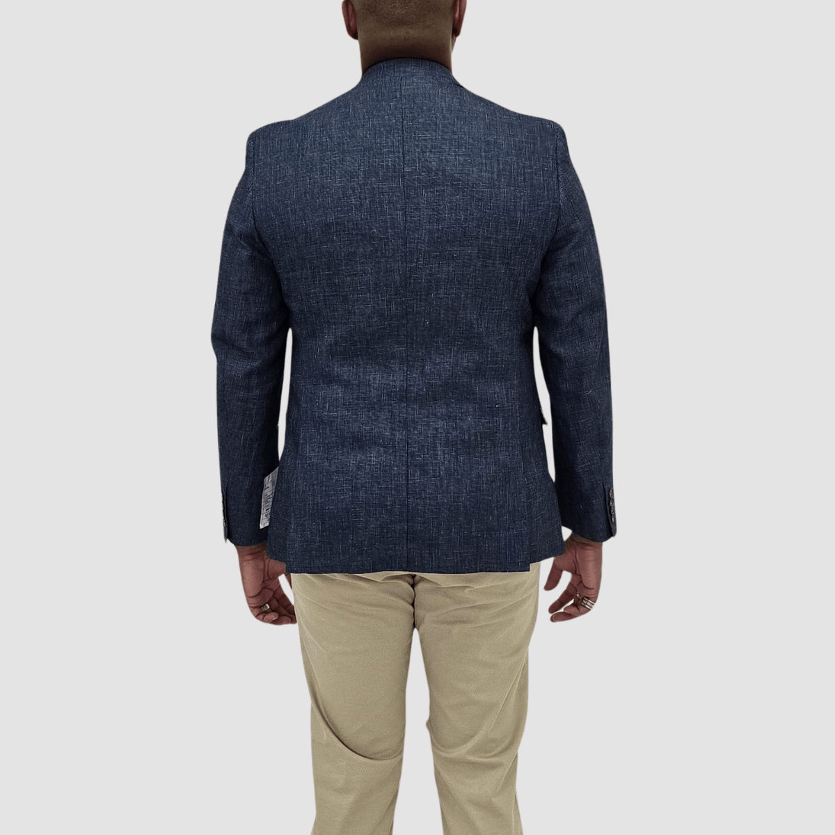 Jenson Mens Slim Fit Rosewood Sports Jacket in Denim Blue