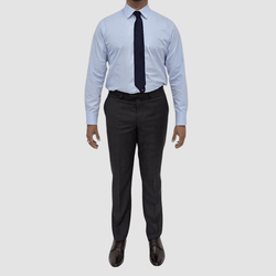 Jenson Slim Fit Tobago Suit Pant in Charcoal