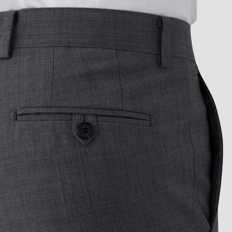 Joe Black slim fit razor trouser in grey pure wool