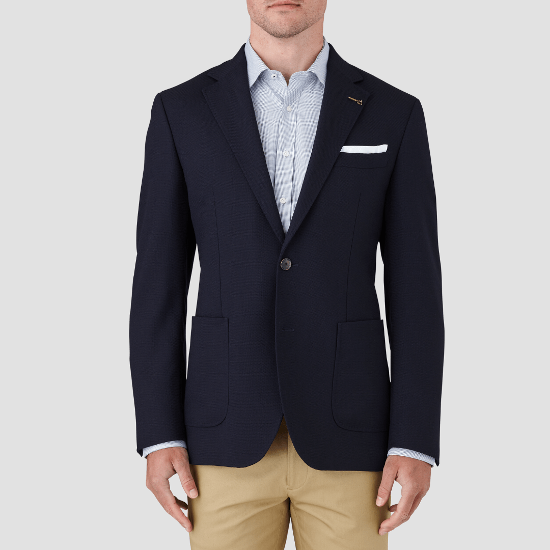 Joe Black slim fit guard sports jacket in navy