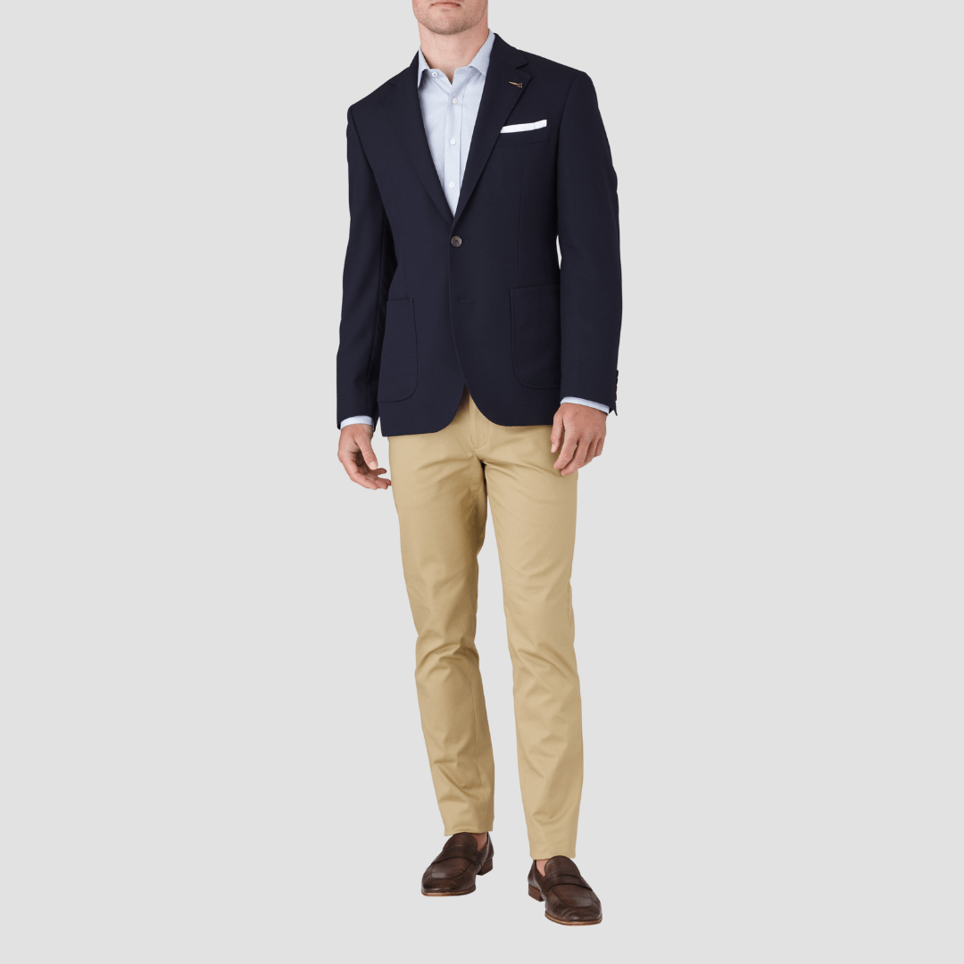 Joe Black slim fit guard sports jacket in navy