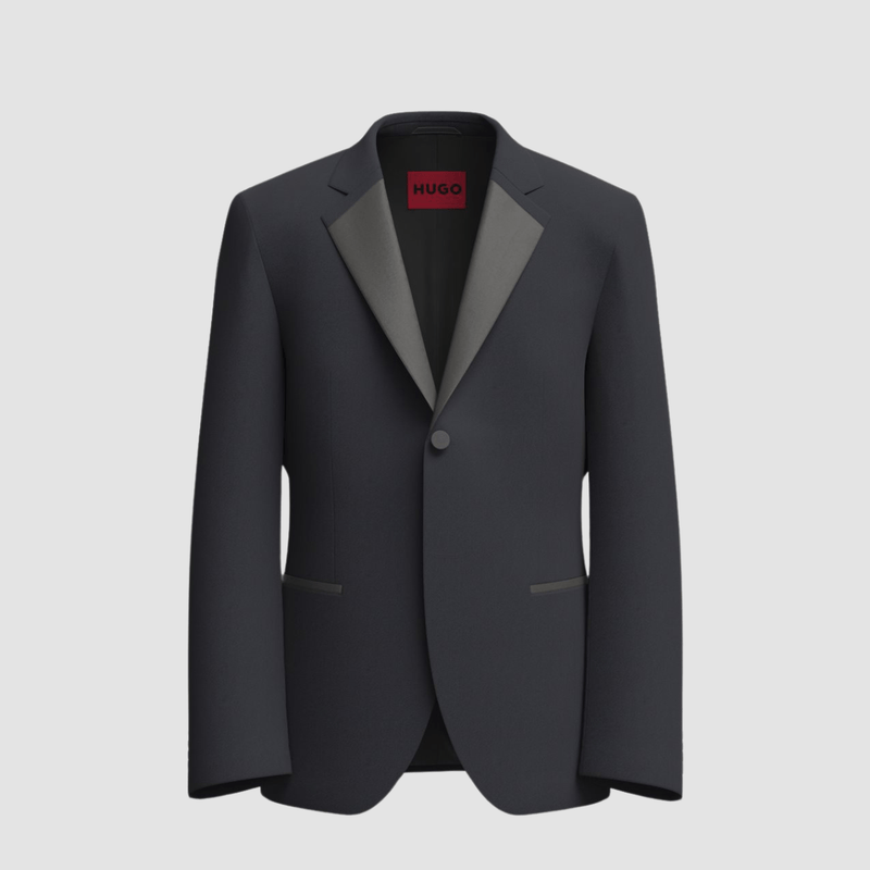 Hugo Boss Super Slim Fit Henry234E1 Evening Jacket in Dark Blue