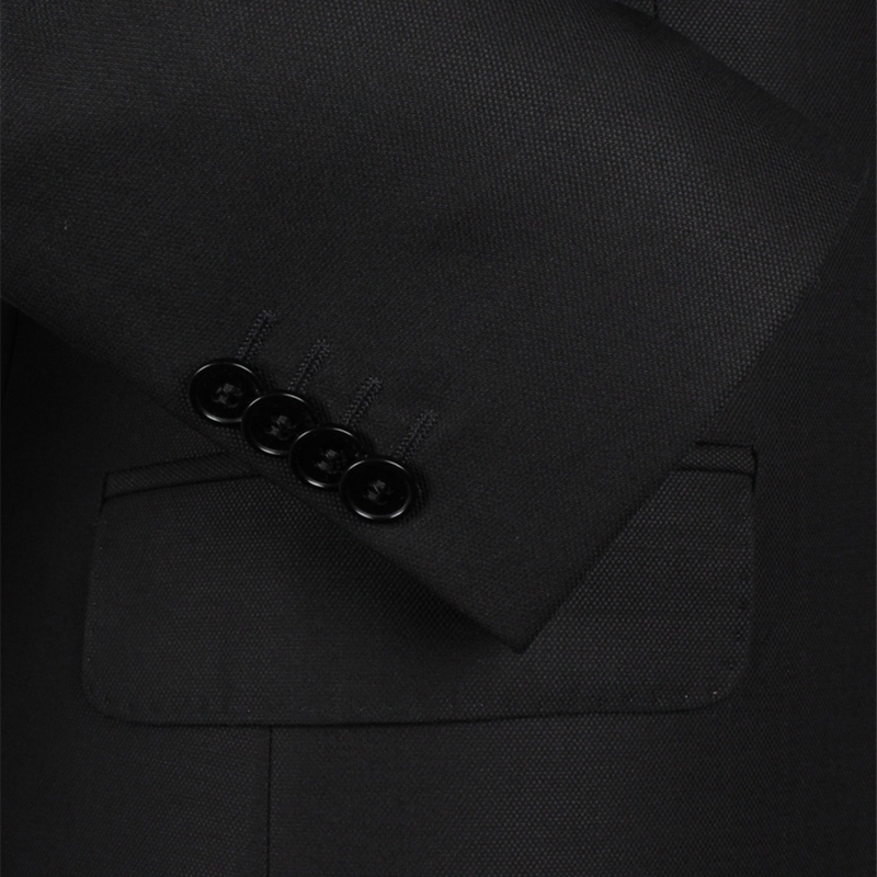 Rembrandt Classic Fit Cooper Suit in Black Pure Wool