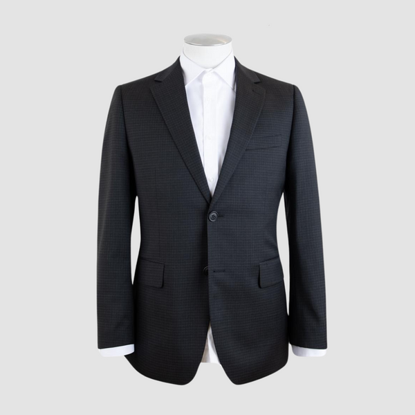 Rembrandt Classic Fit Cooper Suit in Charcoal Textured Pure Wool