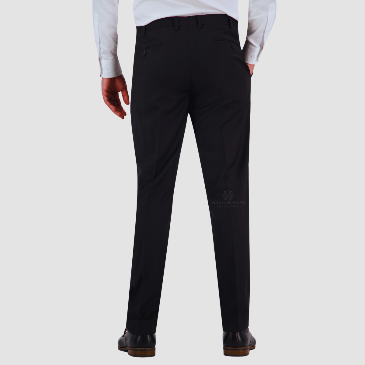 Mens Suits Savile Row Classic Fit Mens Noah Trouser in B9 BLACK