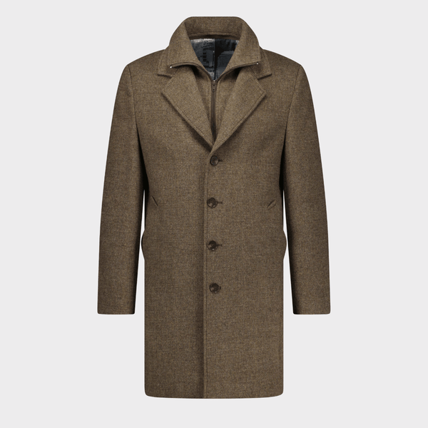 Savile Row Mens Jared Coat in Brown Wool Cashmere Blend – Mens