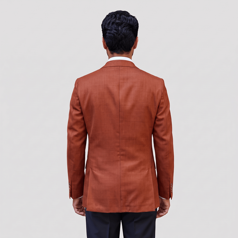A refined Orange Abram Fancy Sports Jacket by Savile Row