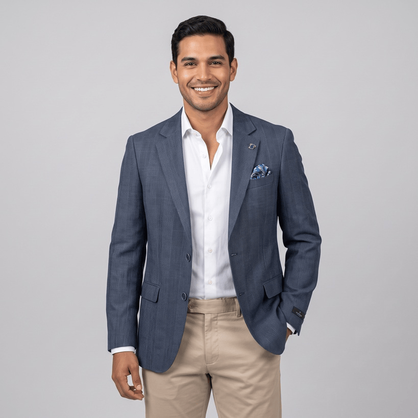 Abram Sports Jacket in Navy by Savile Row