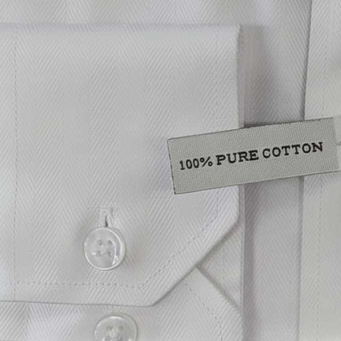 Savile Row Slim Fit Lucas Shirt in White.