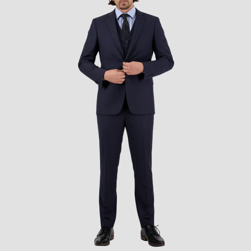 Savile Row Tailored Fit Mens Abram Signature Suit in Midnight Australi