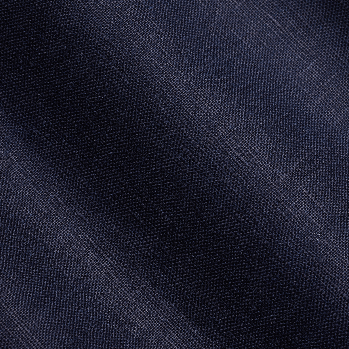 Navy pure linen fabric of a tailored fit vest, by Savile Row.