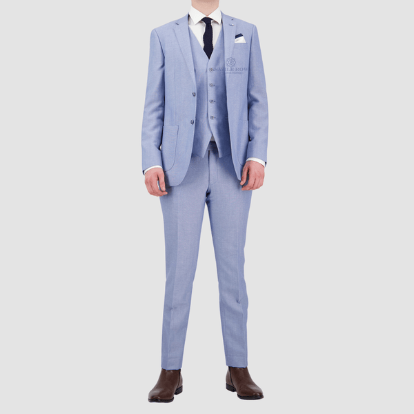 mens tailored fit sky blue suit SL5 