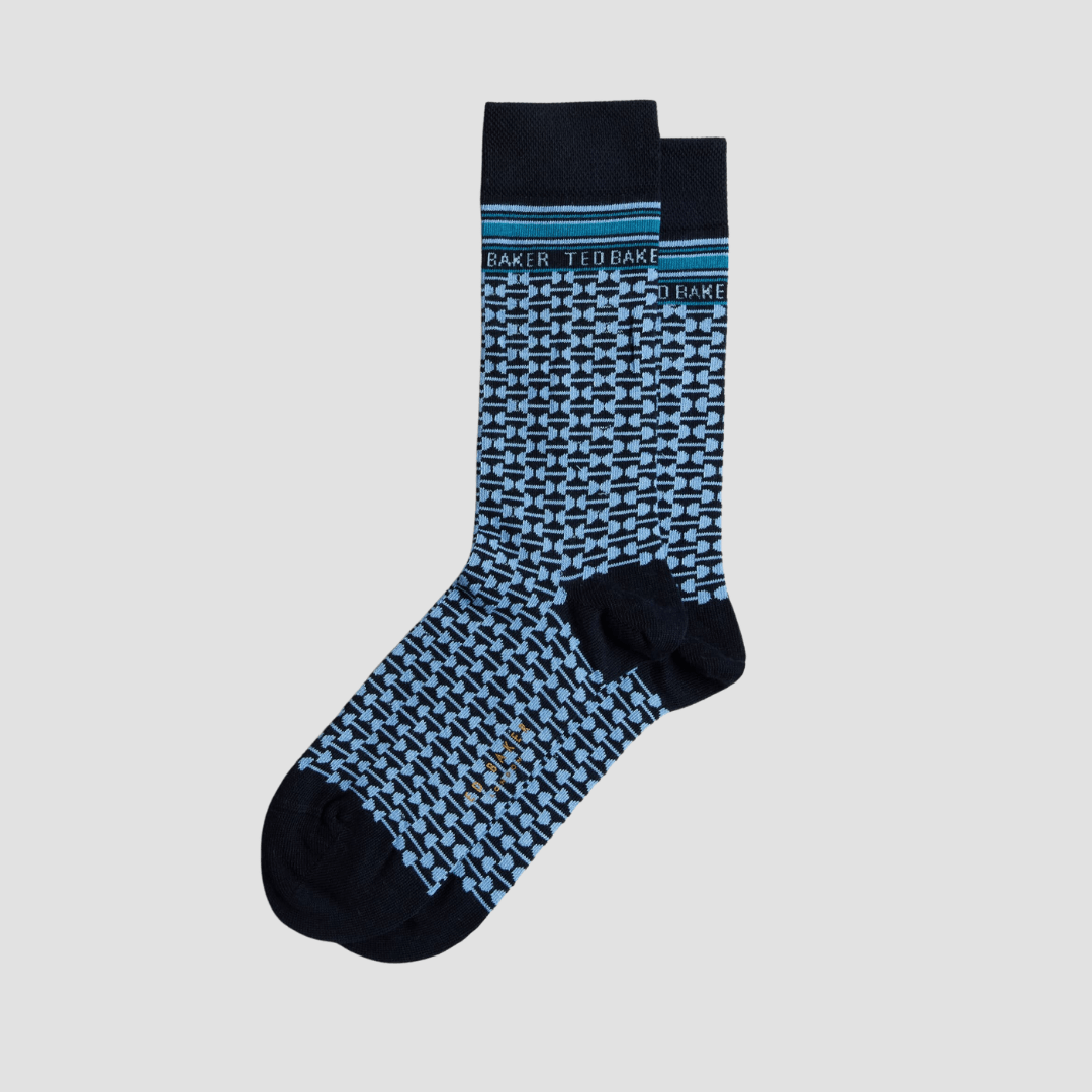 Ted Baker Bakeing Men's Organic Cotton Socks in Blue