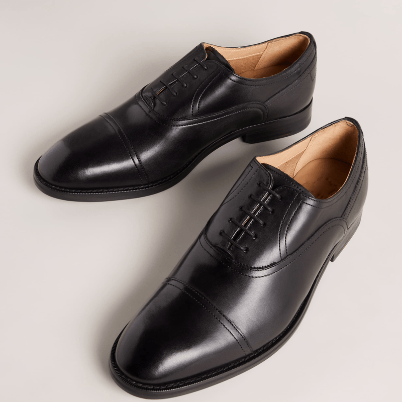 Ted Baker Carlen Mens Leather Oxford Shoes in Black