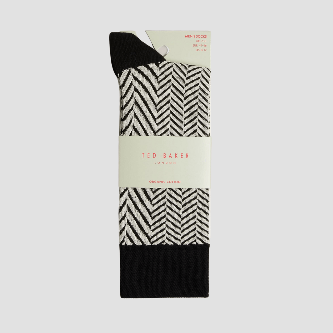 Ted Baker Cloudey Men's Organic Cotton Socks in Black