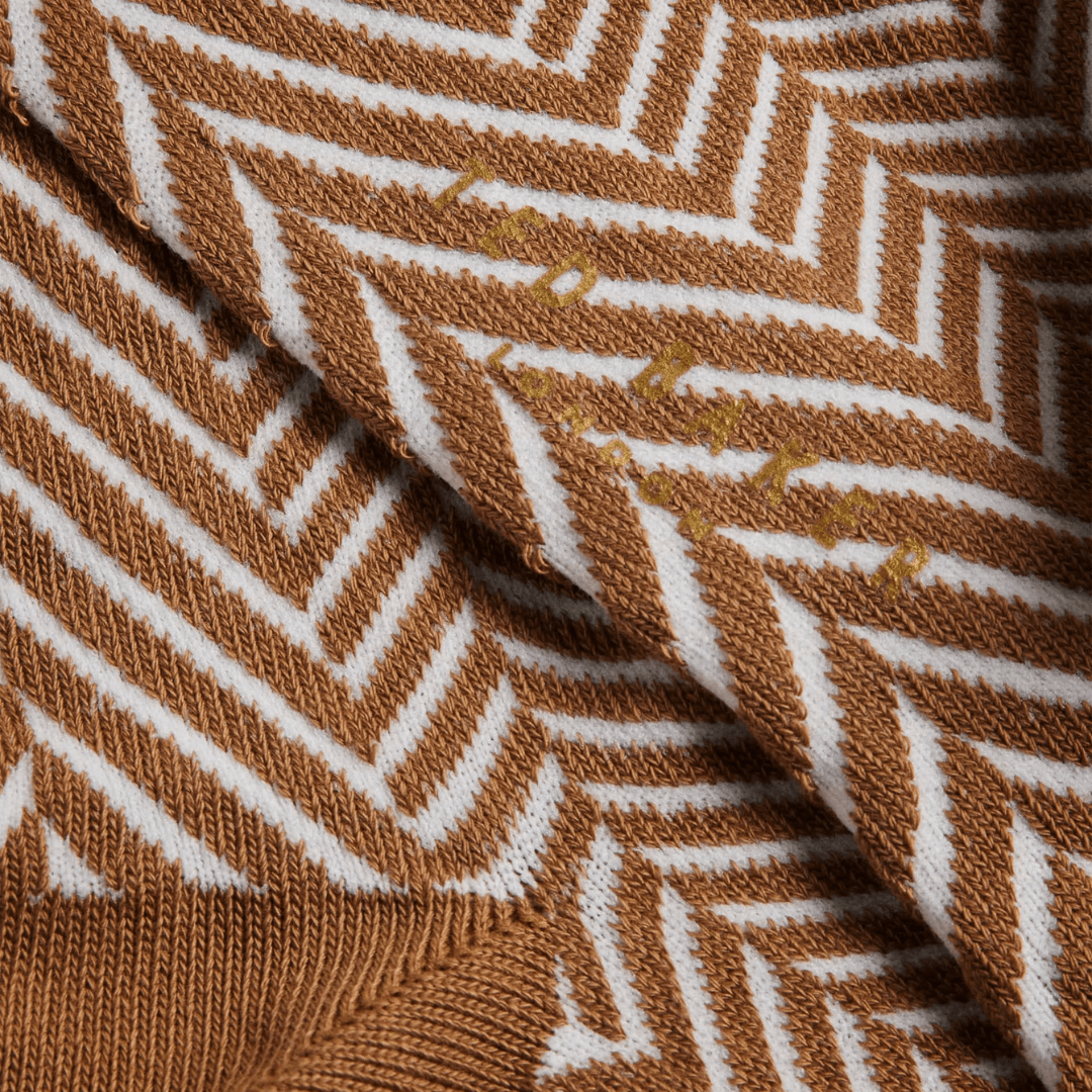 Ted Baker Cloudey Men's Organic Cotton Socks in Natural