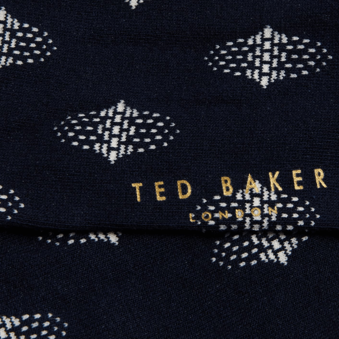 Ted Baker Drenchd Men's Organic Cotton Socks in Navy