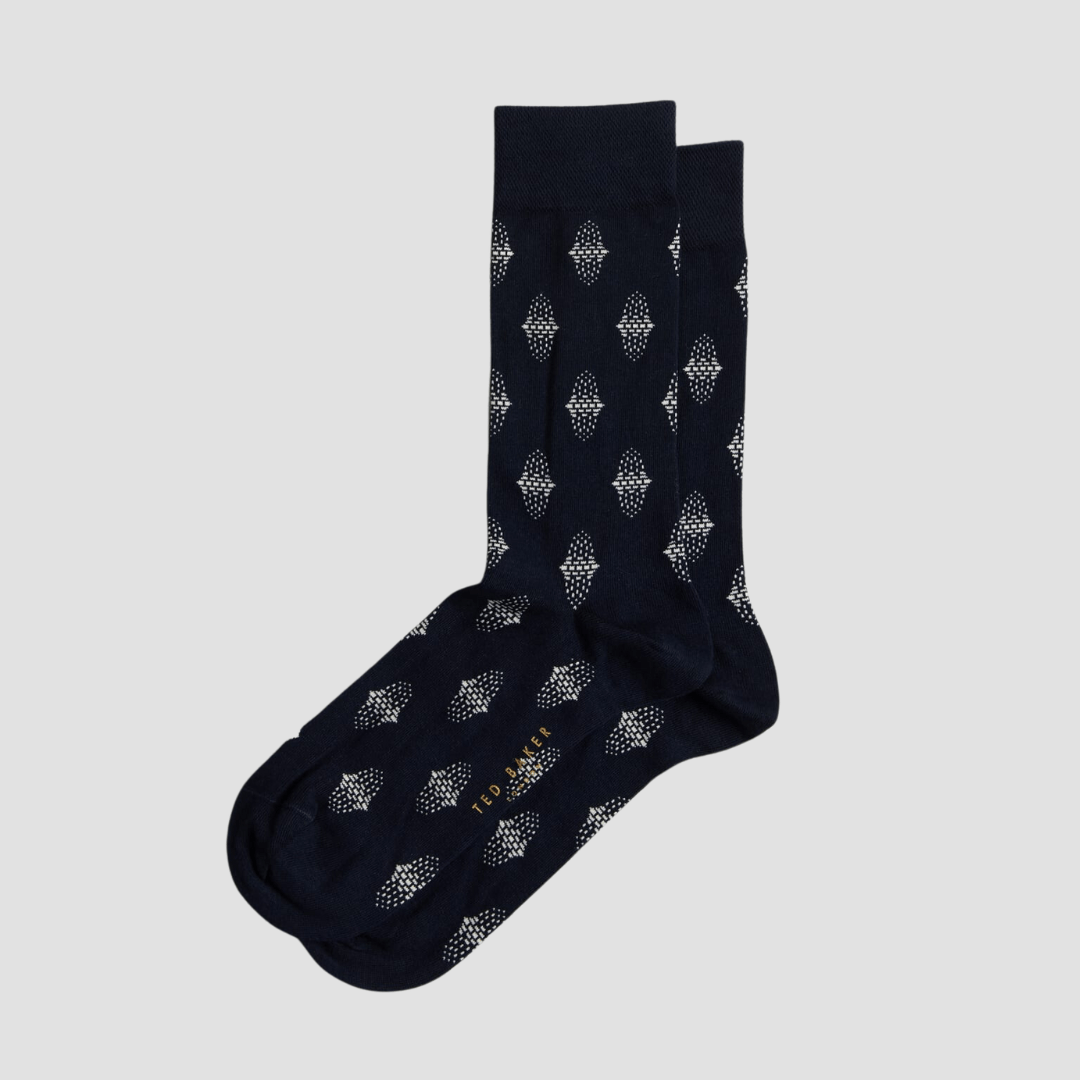 Ted Baker Drenchd Men's Organic Cotton Socks in Navy