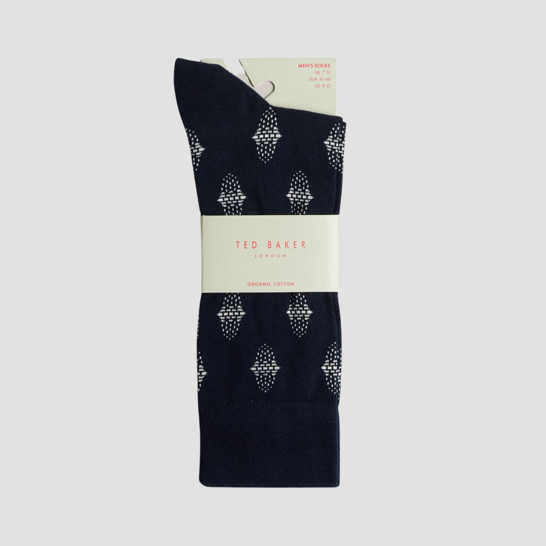 Ted Baker Drenchd Men's Organic Cotton Socks in Navy