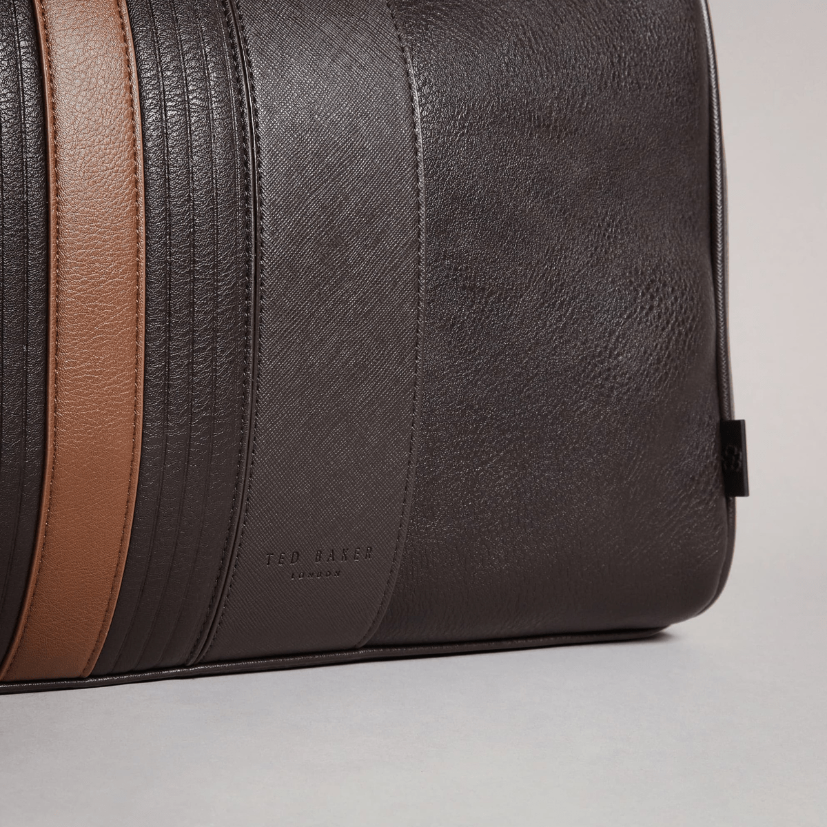 Ted Baker Evyday Holdall Bag in Brown and Tan Mens Suit Warehouse Melbourne